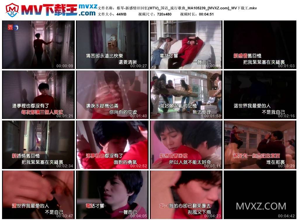 蔡琴-新感情旧回忆(MTV)_国语_流行歌曲_MA105239